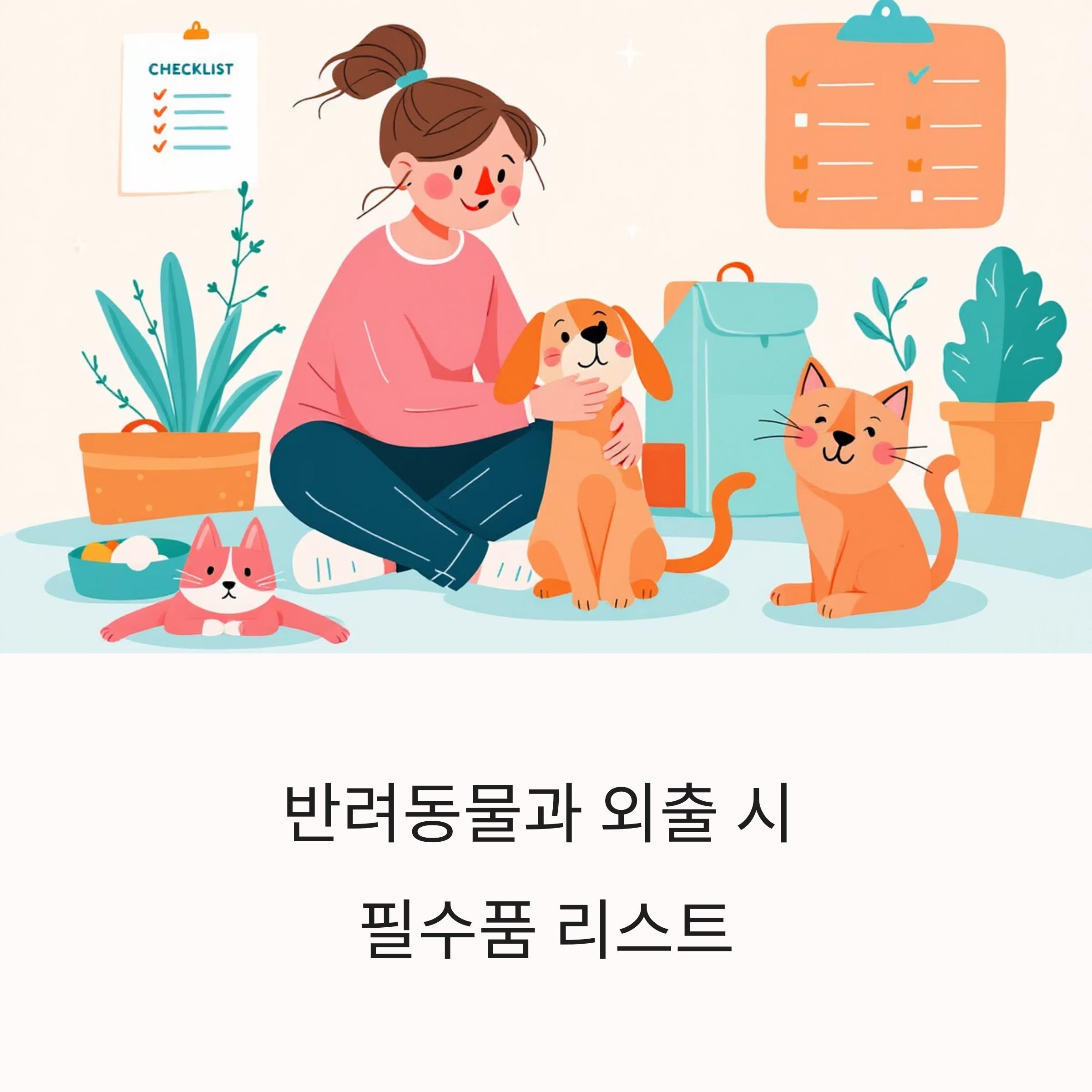반려동물과 외출 시 필수품 리스트