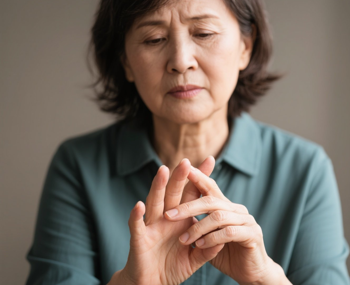중년들이 관절염으로 고통스러워 하는 모습
