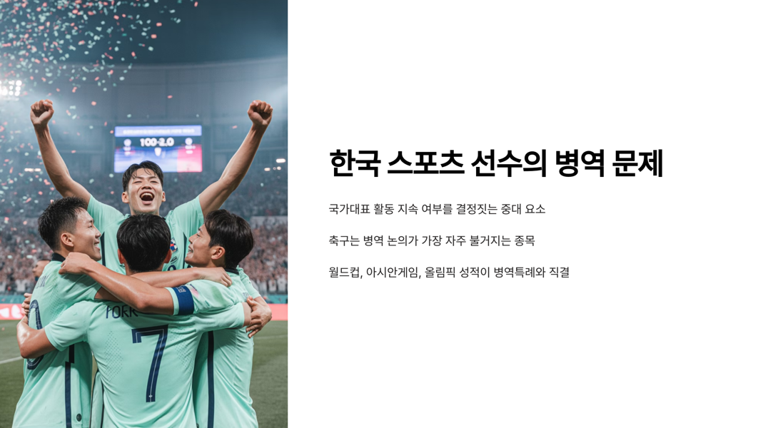 한국의 스포츠 병역 특례 제도