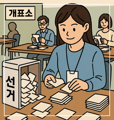 선거 개표 알바