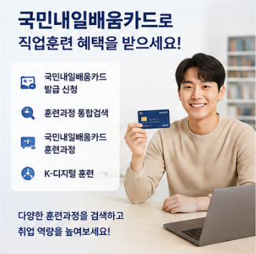 국민내일배움카드와 취업지원 서비스 이용하기