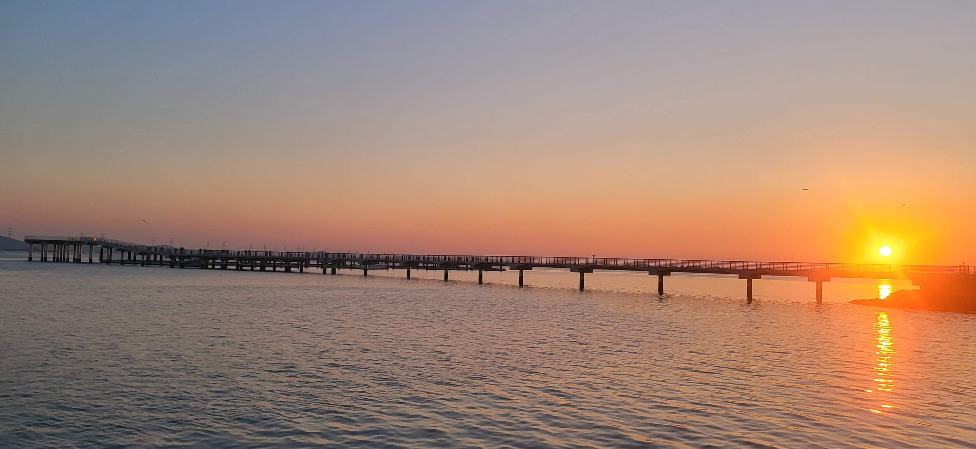 경관브릿지의 석양