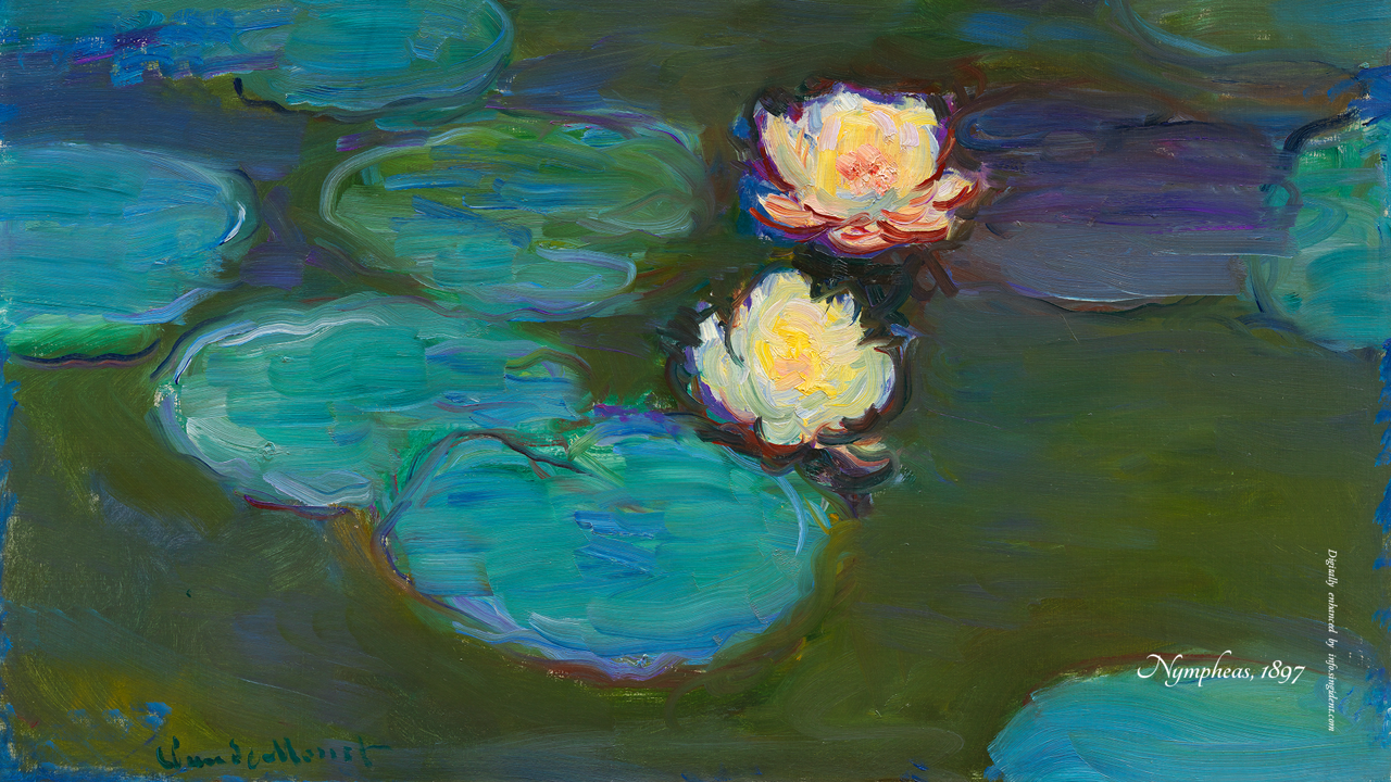 01 모네 수련 C - Nympheas 클로드모네그림