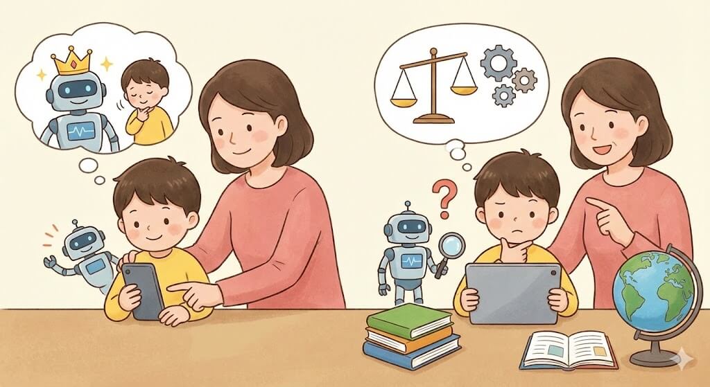 AI를 신뢰하는 태도의 위험성과 건강한 의심을 이해시키는 설명법, 그리고 일상 속에서 AI 와 거리 두기를 연습하는 실천 전략