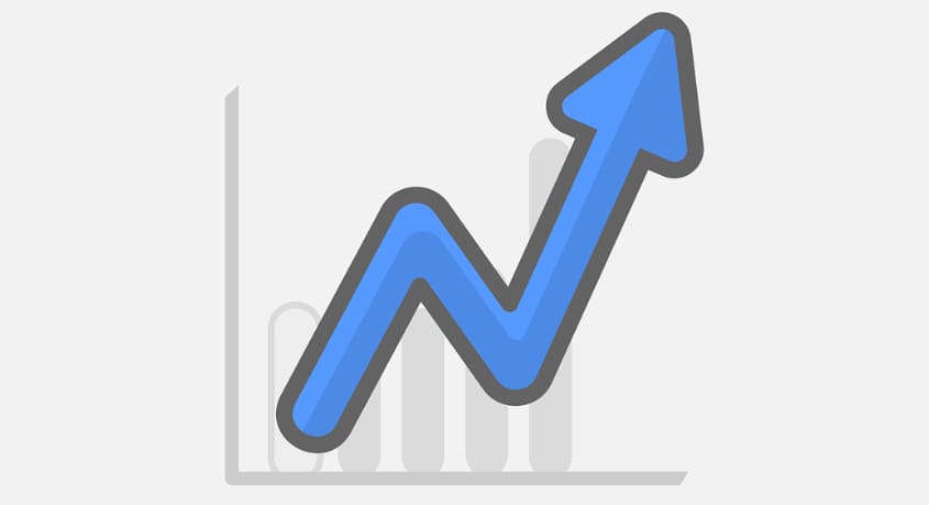 위쪽을 가리키고 있는 화살표