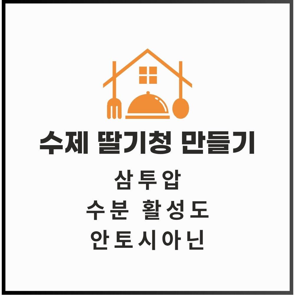 Homemade strawberry syrup with fresh strawberries, sugar, and lemon juice on a wooden table.