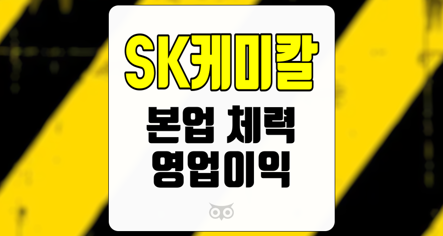 SK케미칼, 본업의 체력과 안정적인 성장 가능성