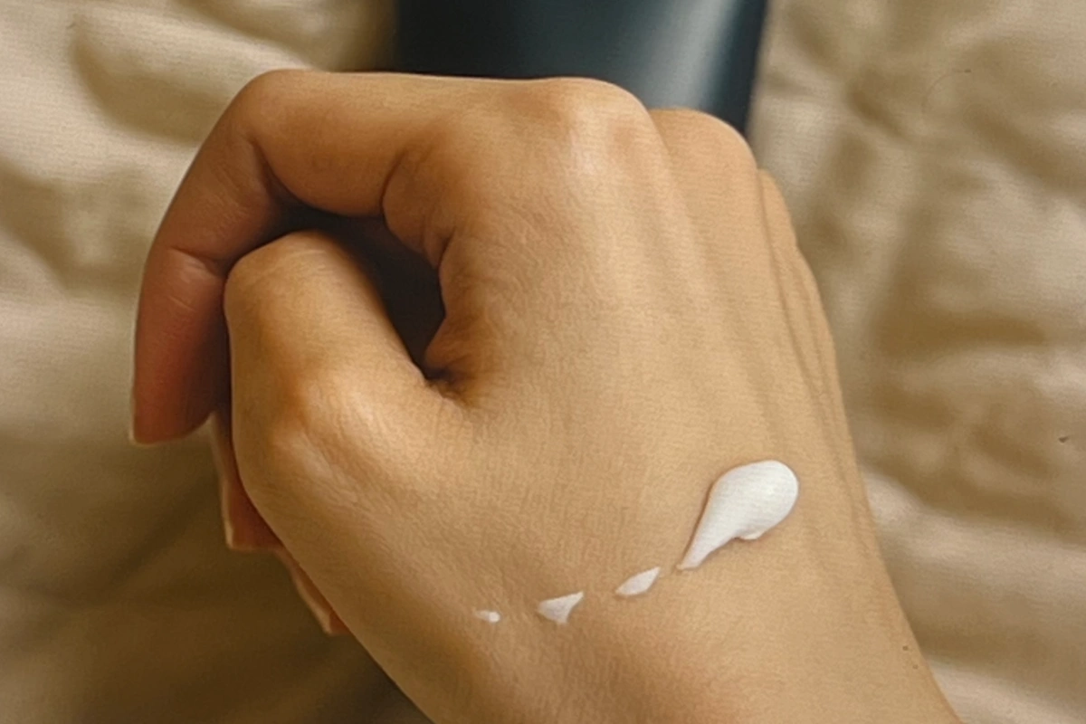 옵티서머린-크림-바른-모습