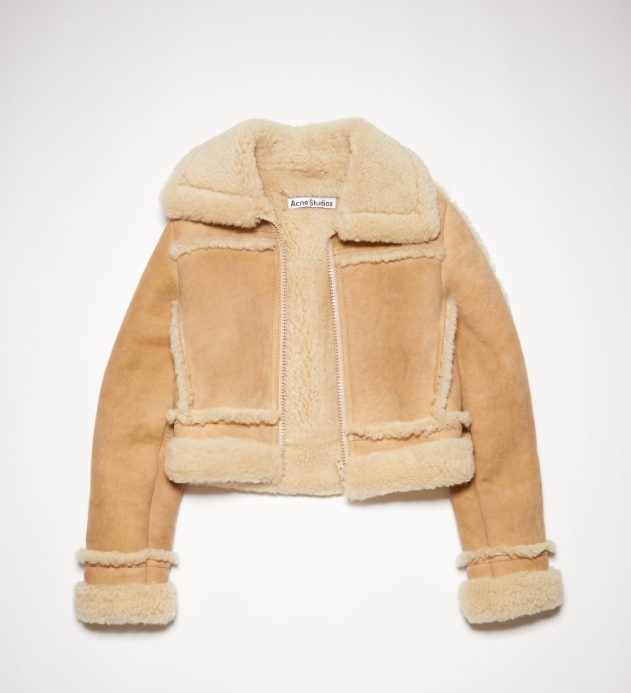 아크네 무스탕 시어링 가죽 재킷 ACNE STUDIOS A70114AEK