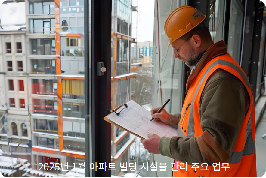 2025년 1월 아파트 빌딩 시설물 관리 주요 업무 알아보기