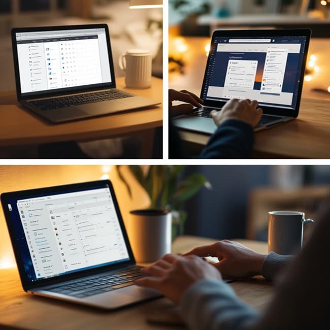 뉴스레터 자동화와 통계 확인을 동시에 진행 중인 작업 장면