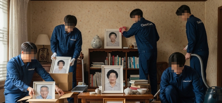 사진 정리 및 청소