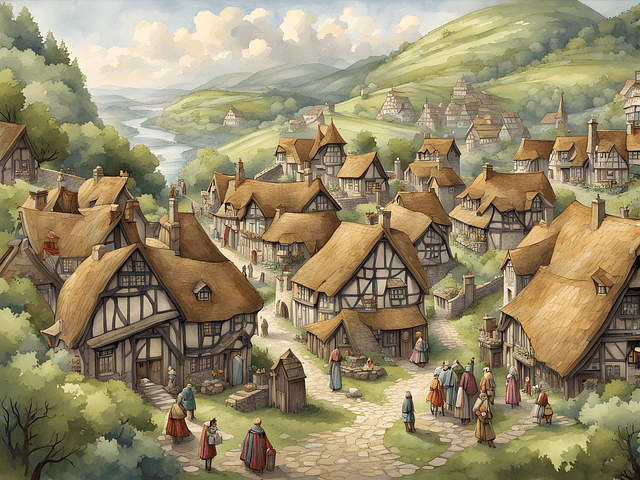 중세 풍경 이미지