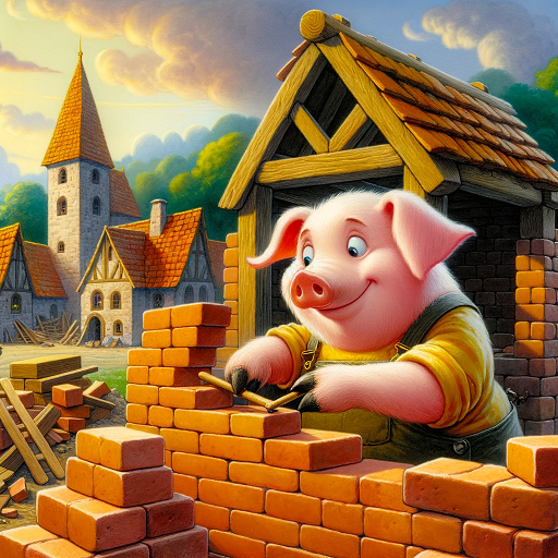 아기돼지 삼형제 동화 이미지