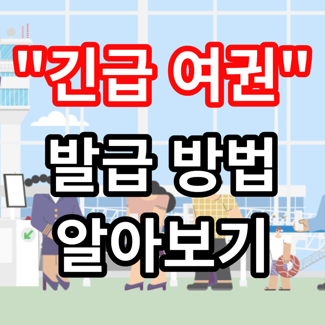 긴급 여권 발급 방법