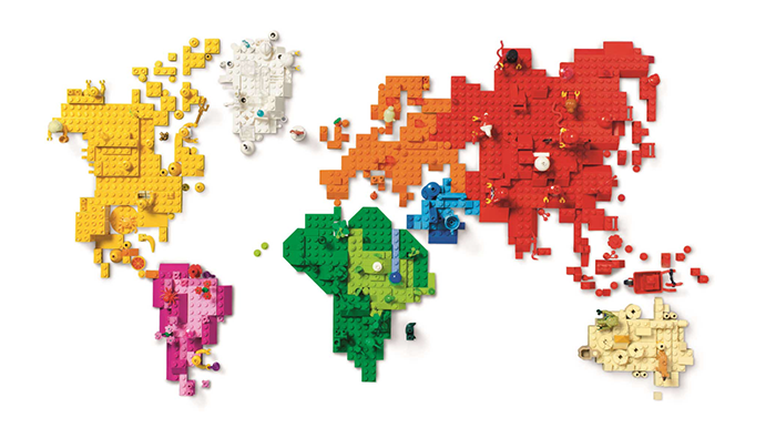 LEGO brick map image