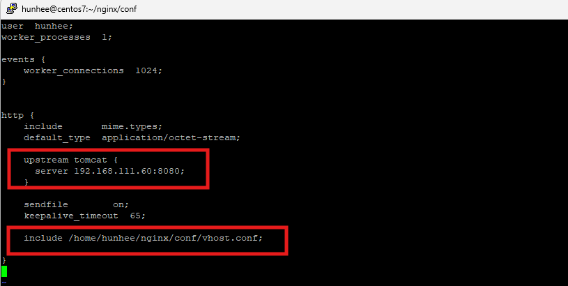 tomcat 연동 및 vhost 설정 추가