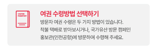 국가유산청 방문자여권 신청 시 주의사항