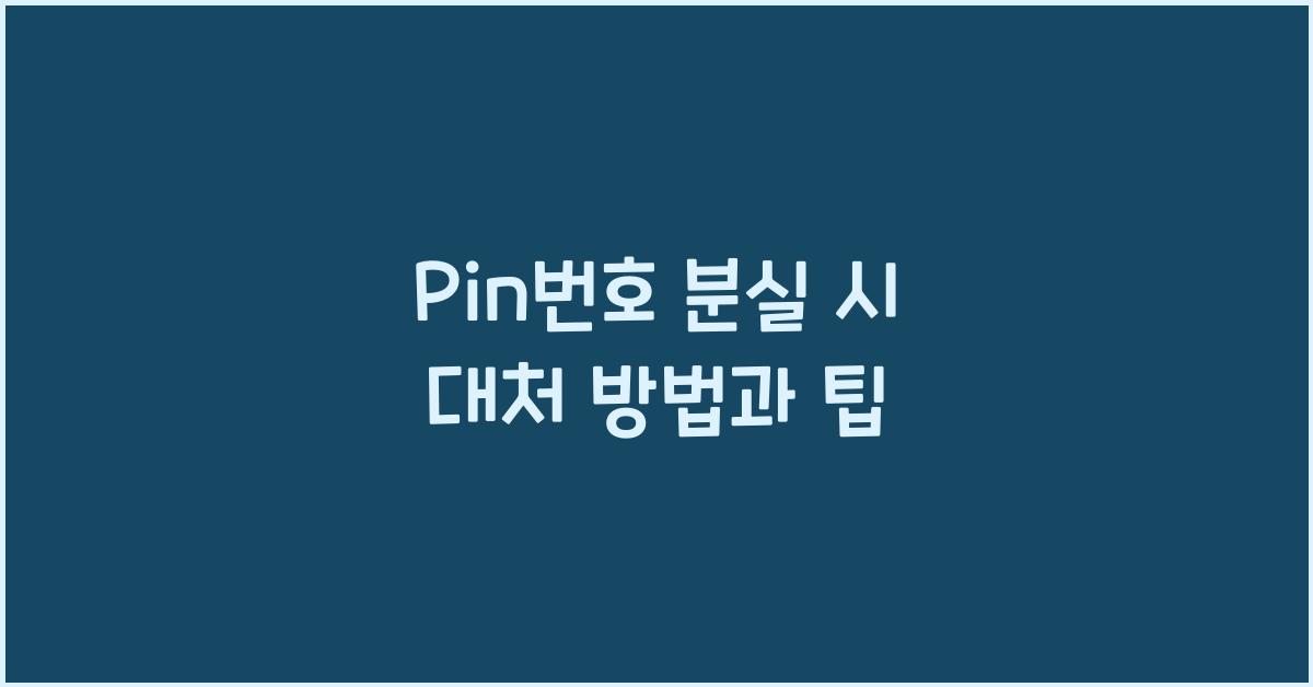 Pin번호