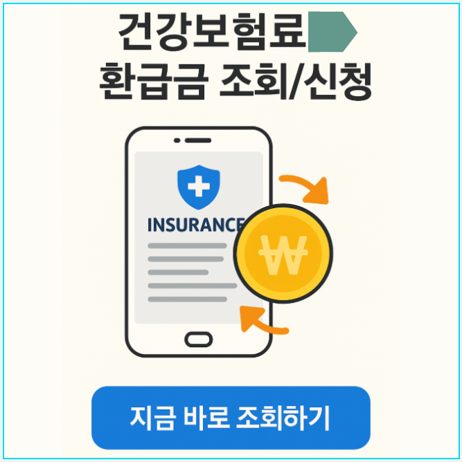 건강보험료 환급금 조회, 신청 방법