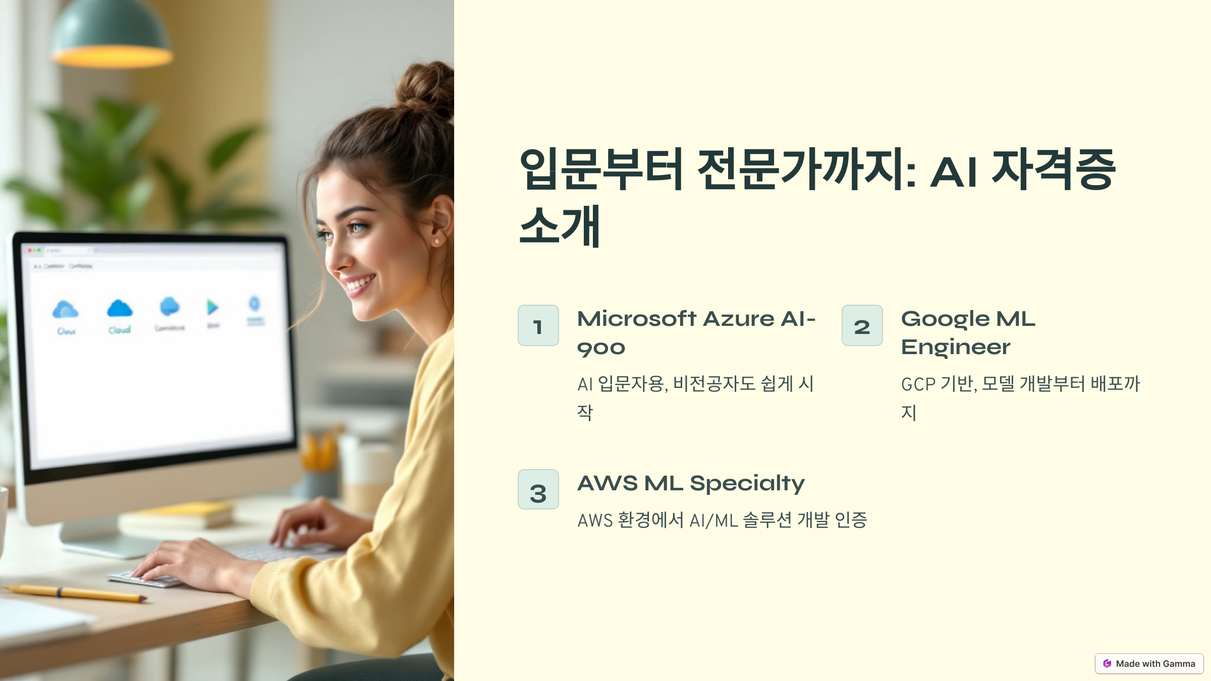 AI 자격증 입문부터 전문가까지 소개