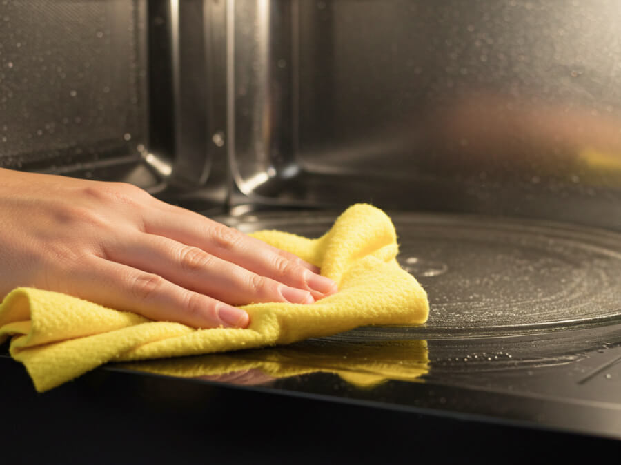 전자레인지 내부 청소