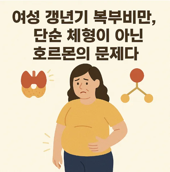여성 갱년기 복부비만, 단순 체형이 아닌 호르몬의 문제다
