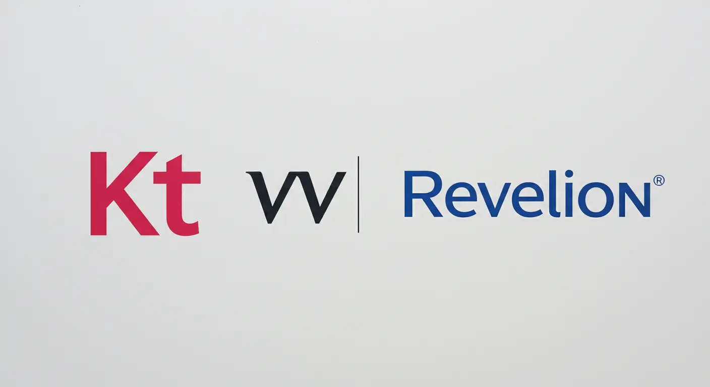 KT 로고와 리벨리온 로고가 파트너십 형태로 나란히 놓여있는 이미지