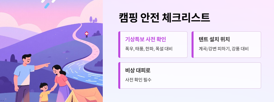 캠핑 안전 체크리스트