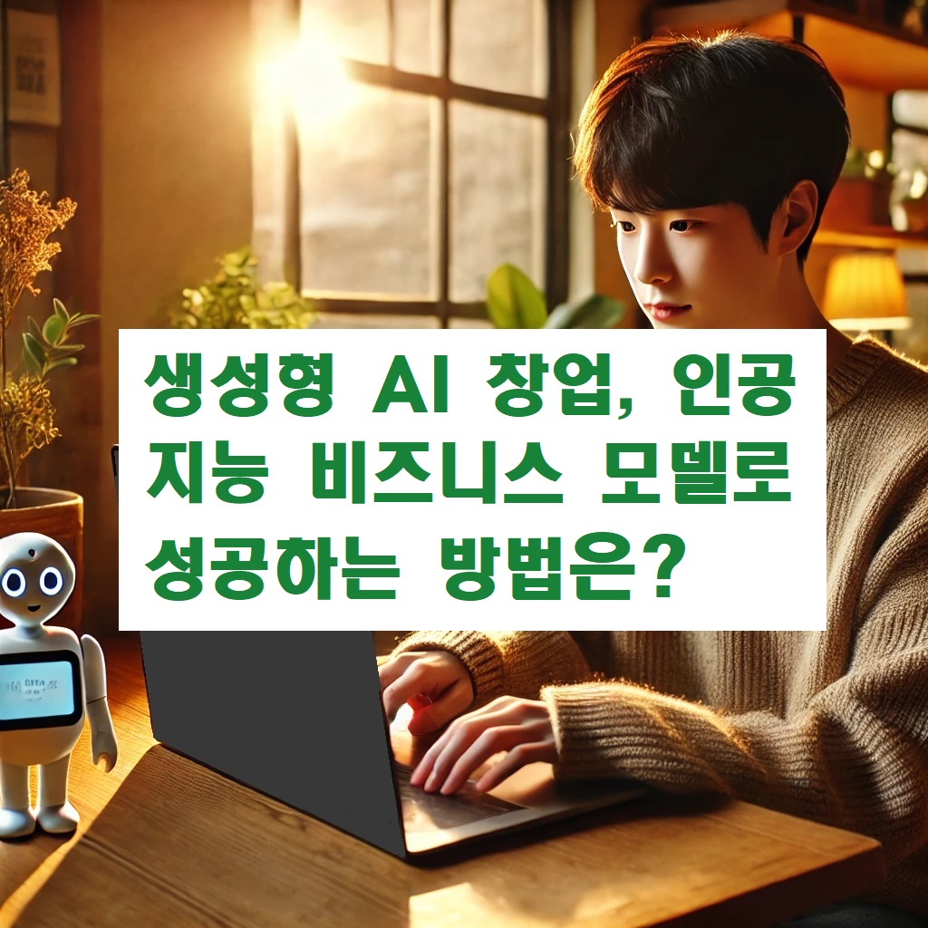 생성형 AI 창업 , 인공지능 비지니스 모델로 성공하는 방법은?