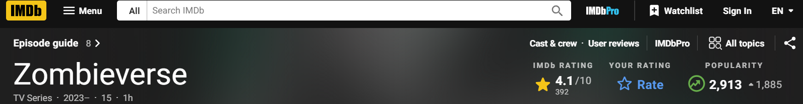 넷플릭스 좀비버스 출연진 내용 몇부작 대본 시즌2 반응 후기