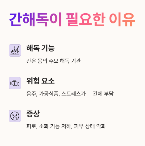 간해독이 필요한 이유 