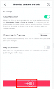 틱톡 스파크 애즈(Spark Ads) 게시물 코드 생성 방법