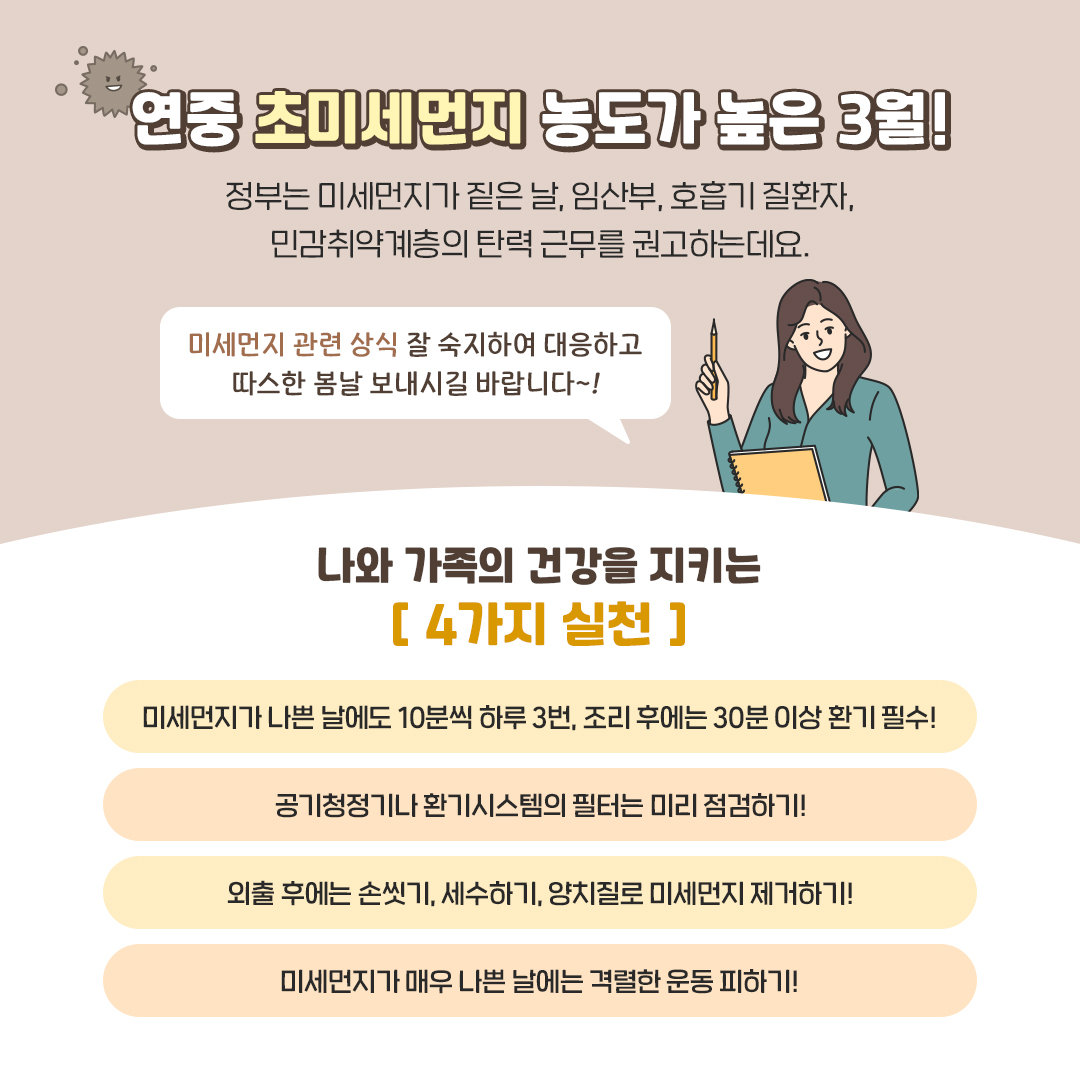 미세먼지 농도 초미세먼지 대처법
