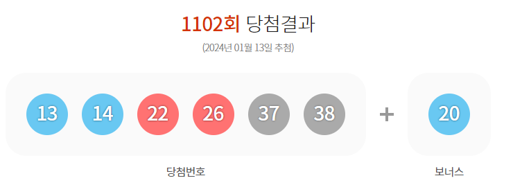 로또1등 당첨번호