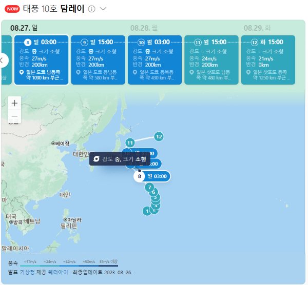 태풍 경로