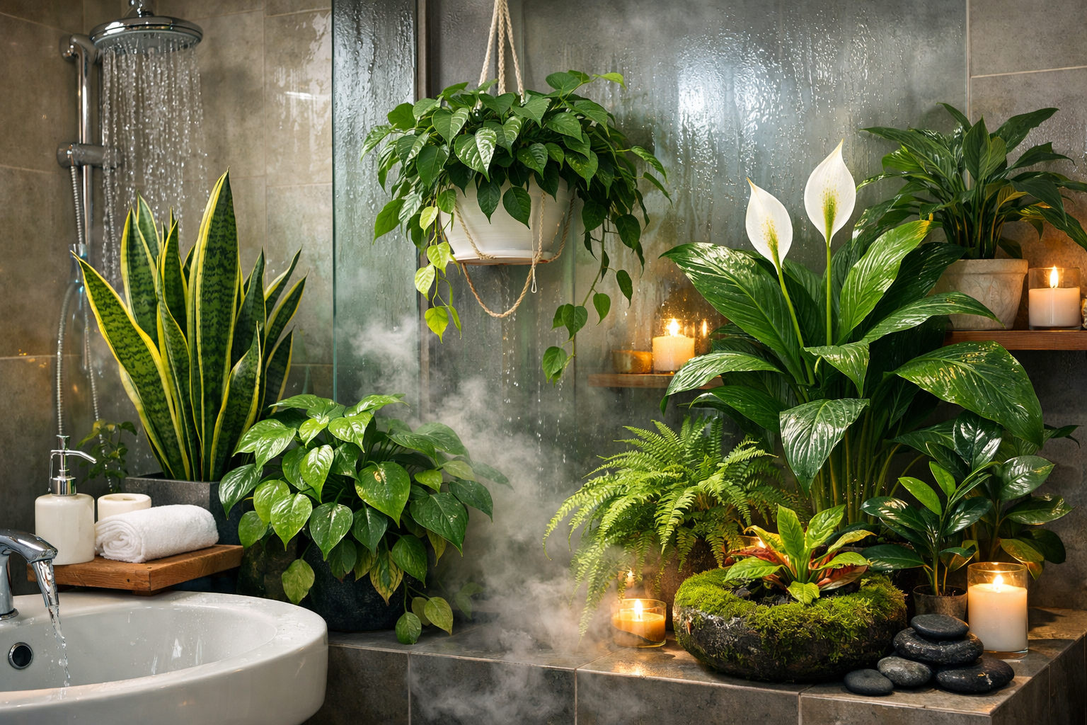 욕실 식물 추천