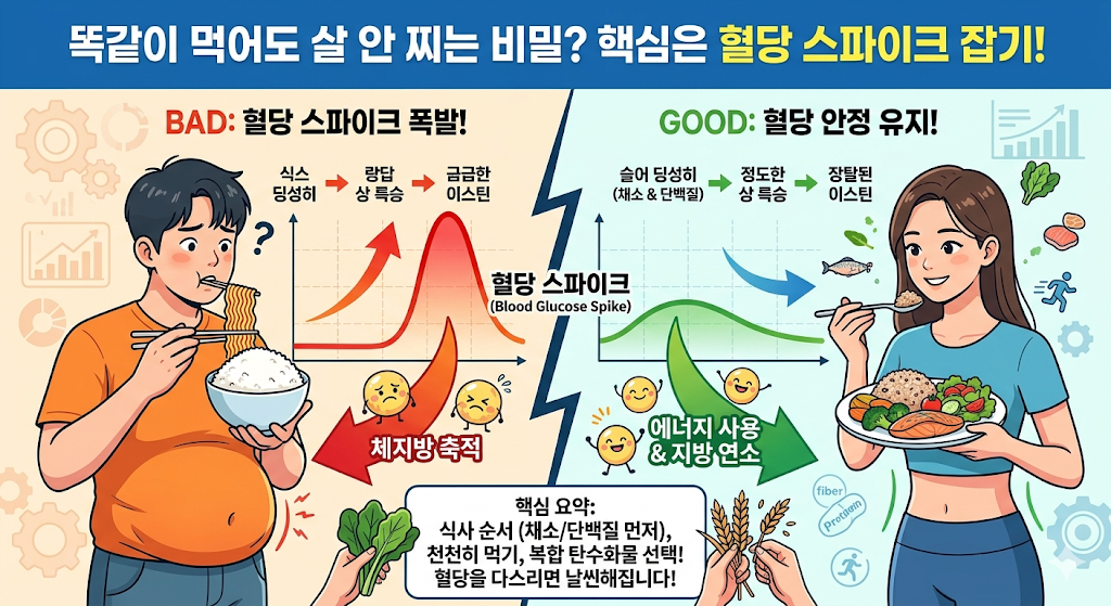 혈당 스파이크 잡기