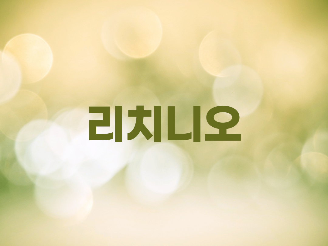 리치니오 천주교 남자세례명 2인 목록