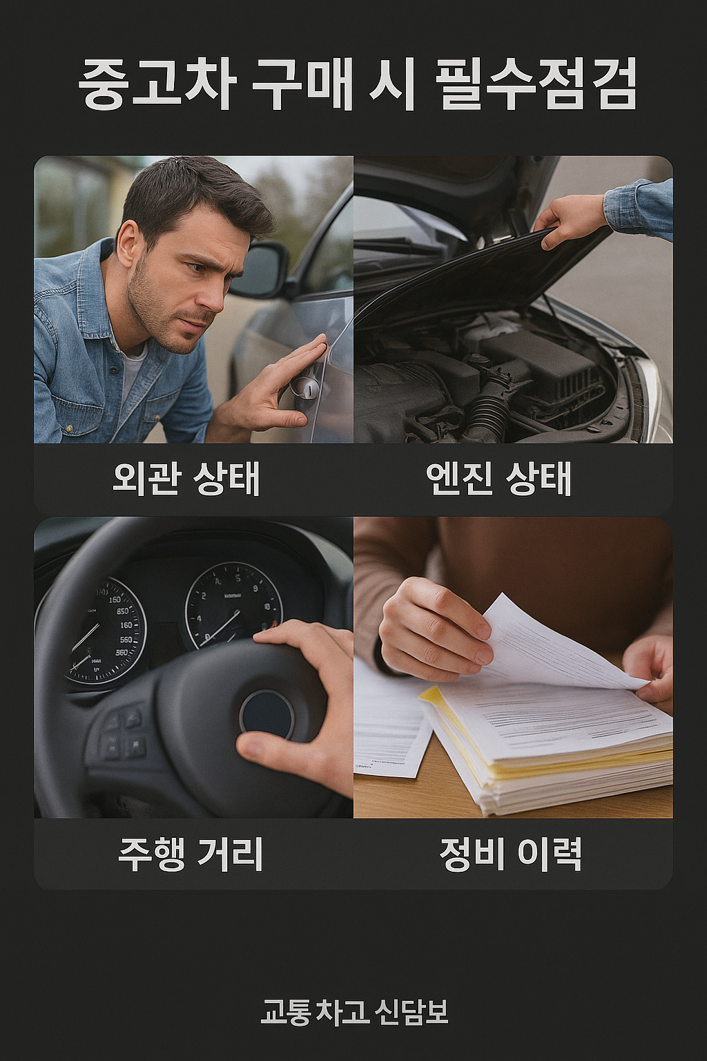 중고차 구매 전 필수 점검 항목 후회 없는 선택을 위한 체크리스트