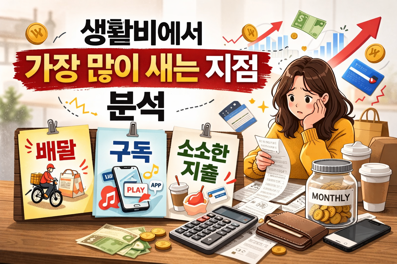 생활비에서 가장 많이 새는 지점 분석&ndash; 배달 / 구독 / 소소한 지출 패턴