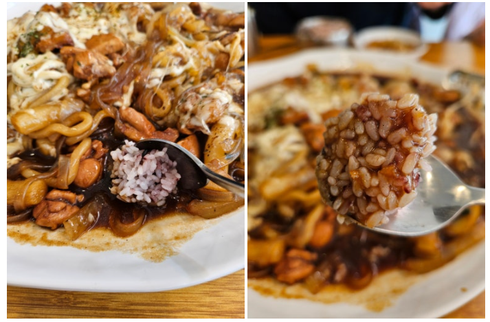 동궁찜닭 수유미아점 찜닭에 밥비벼먹기