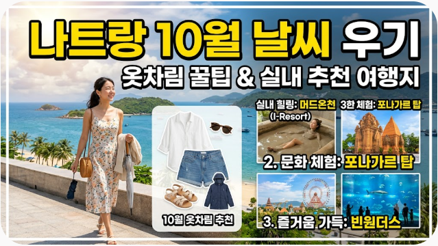 나트랑 10월 날씨 옷차림 추천 여행지