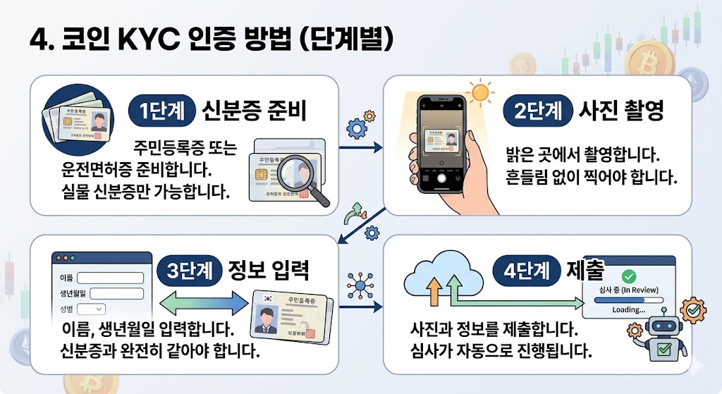 코인 KYC 인증 진행 방법