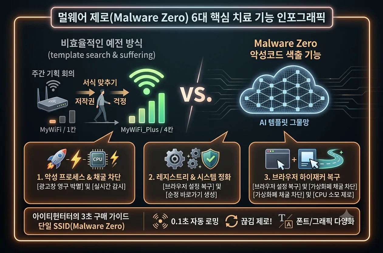 멀웨어 제로 Malware Zero 6대 악성코드 색출 기능 및 비영리 무료 라이선스 안내