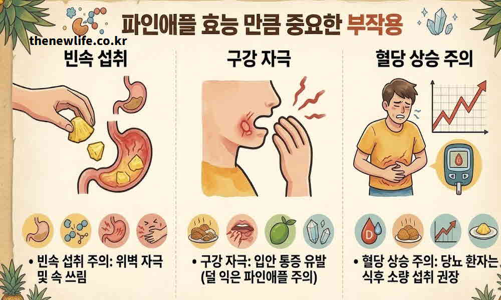 파인애플 효능 부작용