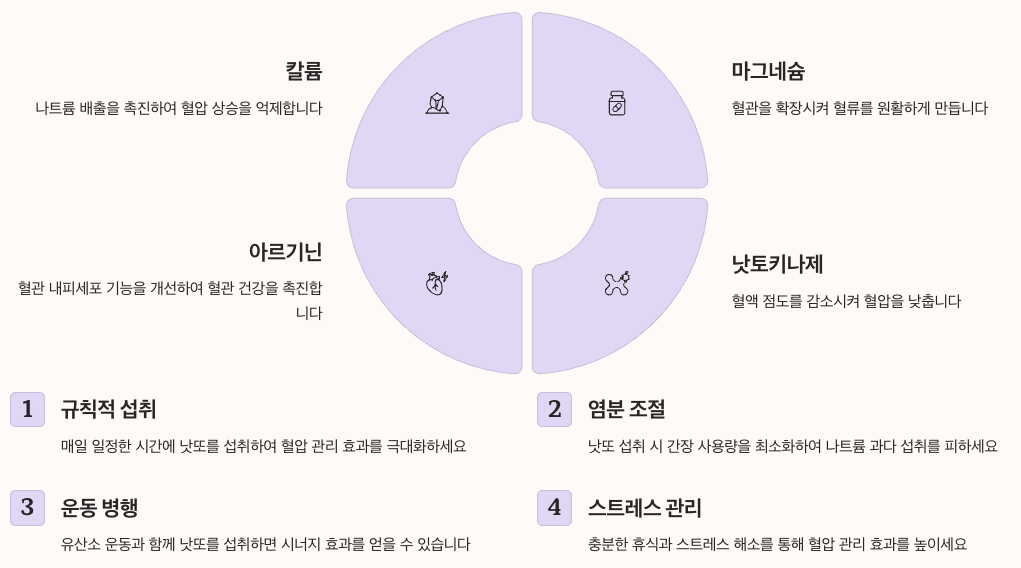 혈압 관리와 낫또의 역할 정리 이미지