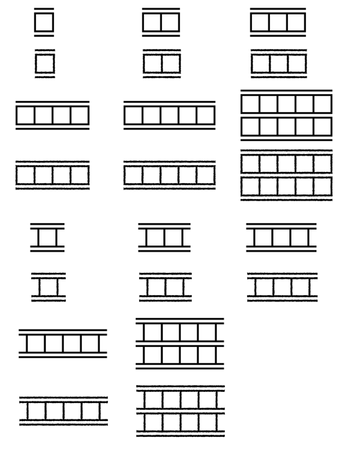 원고지 모양 png 무료 브러쉬 프로크리에이트 스탬프 도장 다이어리 꾸미기