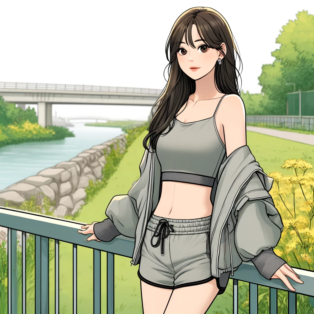 운동하는 여자