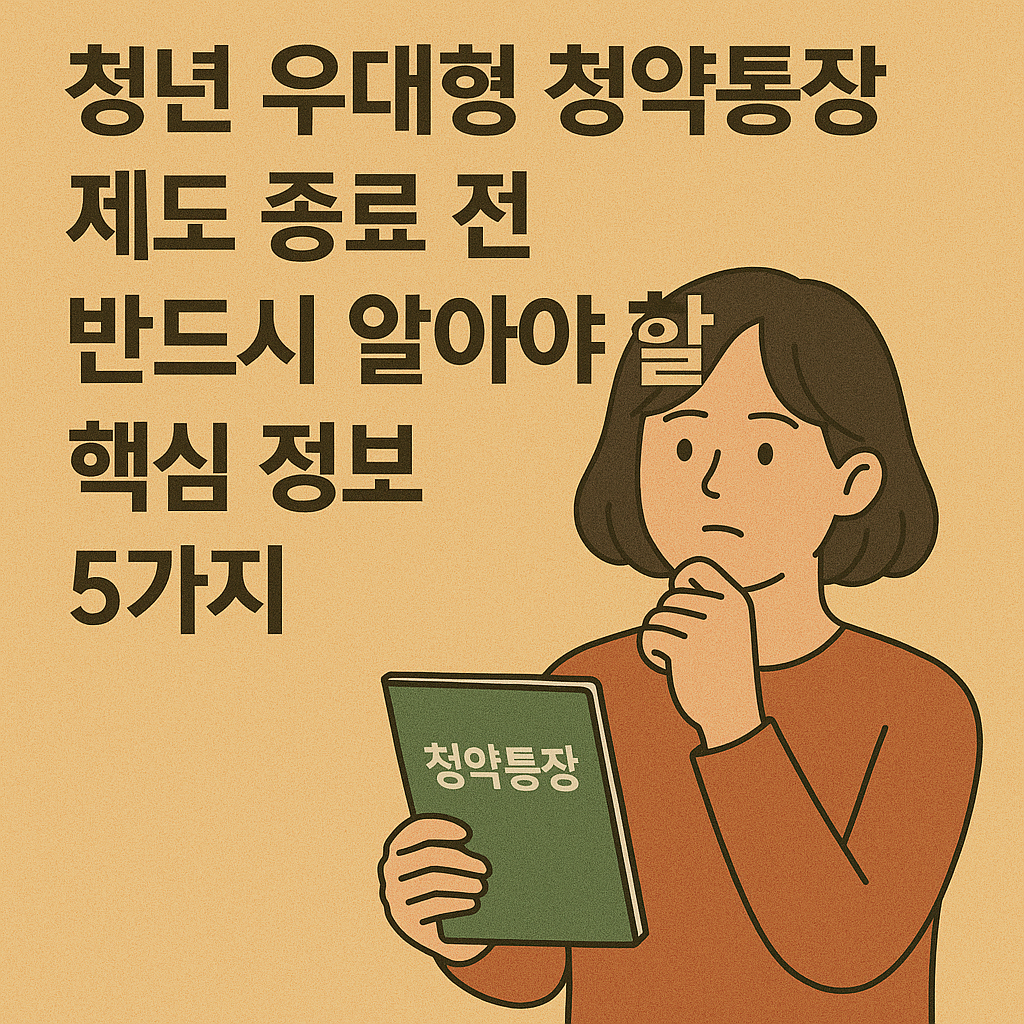 청년 우대형 청약통장